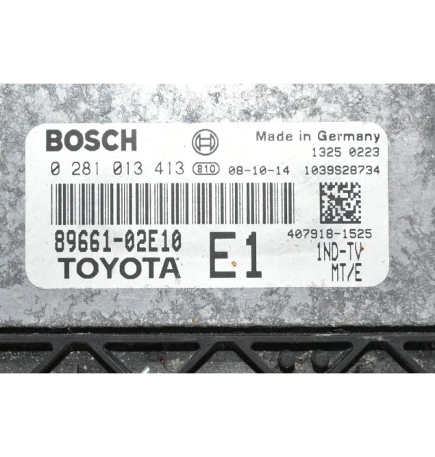 Εγκέφαλος Toyota Corolla - Auris 1.4D D4D 2005-2010 89661-02E10 0281013413
