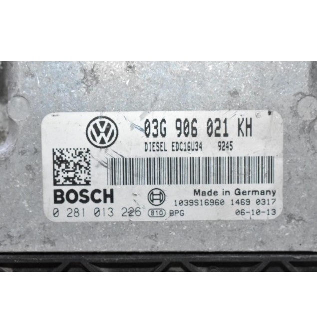 Εγκέφαλος Volkswagen Golf 1.9 TDI 2004-2013 03G906021KH 0281013226 1039S16960 EDC16U34 (Seat / Audi / Skoda)