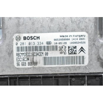 Εγκέφαλος Citroen C4 / Berlingo HDI 2005-2020 9666986680 0281013334 9653958980 1039S24526 (Peugeot 3008)