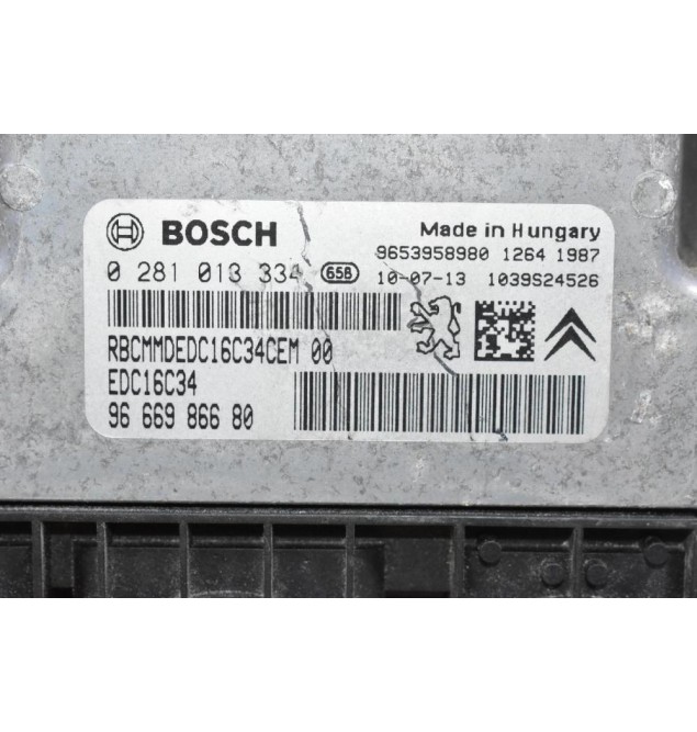 Εγκέφαλος Peugeot 3008 / 5008 HDI 2005-2020 9653958980 0281013334 9666986680 1039S24526 (Citroen C4 / Berlingo)