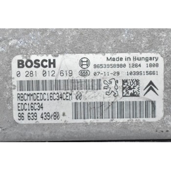 Εγκέφαλος Citroen Berlingo / Peugeot Partner 1.6 HDI 2000-2020 9663943980 0281012619 9653958980 1039S15661