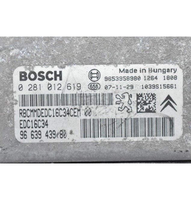 Εγκέφαλος Citroen Berlingo / Peugeot Partner 1.6 HDI 2000-2020 9663943980 0281012619 9653958980 1039S15661