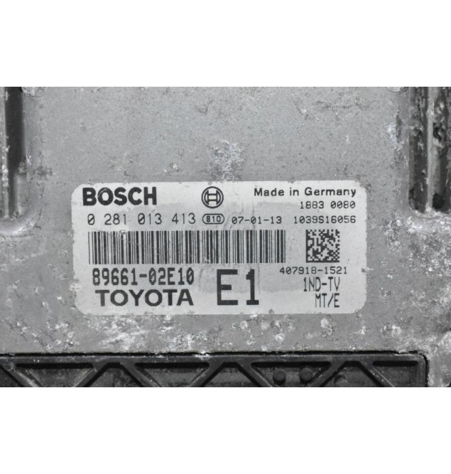 Εγκέφαλος Toyota Corolla - Auris 1.4D D4D 2005-2010 89661-02E10 0281013413 1039S16056