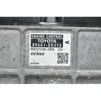 Εγκέφαλος Toyota Yaris 2005-2015 89661-0D310 MB275100-2494