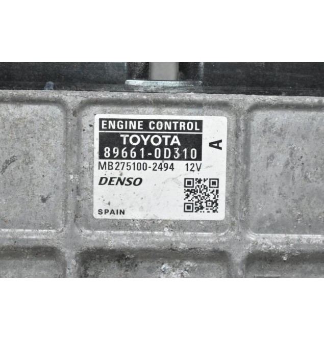 Εγκέφαλος Toyota Yaris 2005-2015 89661-0D310 MB275100-2494