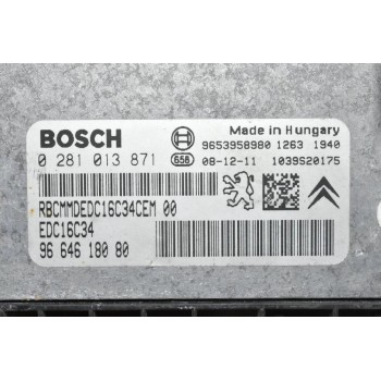 Εγκέφαλος Citroen Berlingo / Peugeot Partner 1.6 HDI 2005-2016 9664618080 0281013871 9653958980 1039S20175