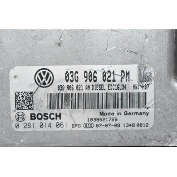 Εγκέφαλος Volkswagen Jetta / Golf 1.9 TDI 2002-2012 03G906021PM 0281014061 03G906021AN 1039S21729 (Seat Audi Skoda)