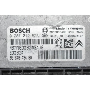 Εγκέφαλος Citroen C3 / Peugeot 207 1.4 2005-2015 9664843480 0281012523 9657699480 1039S20167
