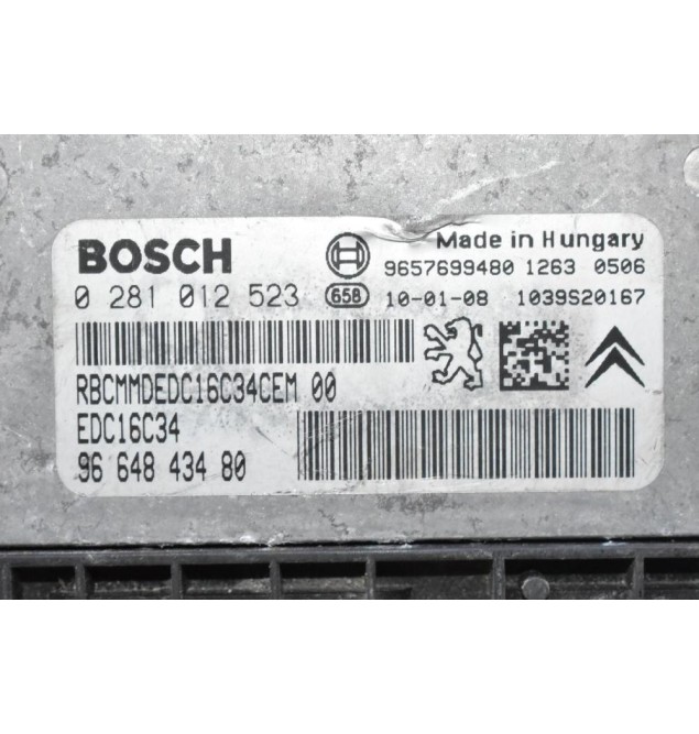 Εγκέφαλος Citroen C3 / Peugeot 207 1.4 2005-2015 9664843480 0281012523 9657699480 1039S20167
