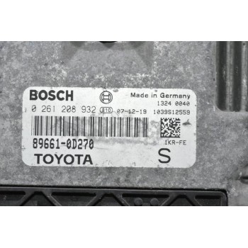 Εγκέφαλος Toyota Yaris 1.0 2006-2012 BOSCH 89661-0D270 0261208932 1039S12559