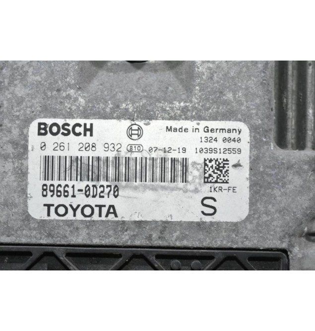 Εγκέφαλος Toyota Yaris 1.0 2006-2012 BOSCH 89661-0D270 0261208932 1039S12559