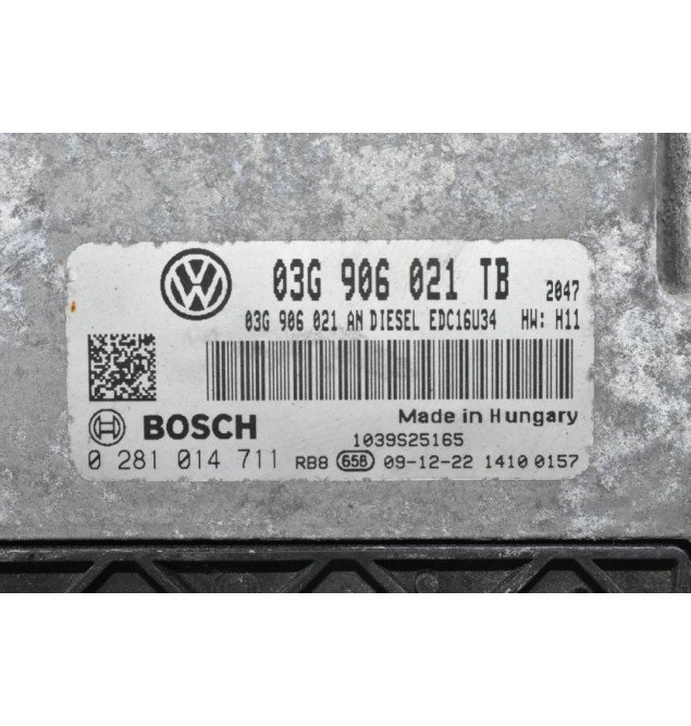 Εγκέφαλος Skoda Octavia 1.9 TDI 2000-2010 03G906021TB 03G906021AN 0281014711 1039S25165