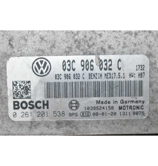 Εγκέφαλος Κινητήρα Volkswagen Golf / Touran 1.4 TSI 2006-2012 03C906032C 0261201538 17.5.1 1039S24158