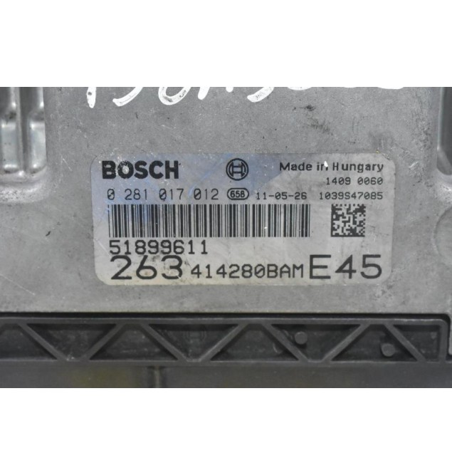 Εγκέφαλος Fiat Doblo 198A3000 2008-2020 51899611 0281017012 1039S47085 (Lancia / Alfa Romeo / Opel)