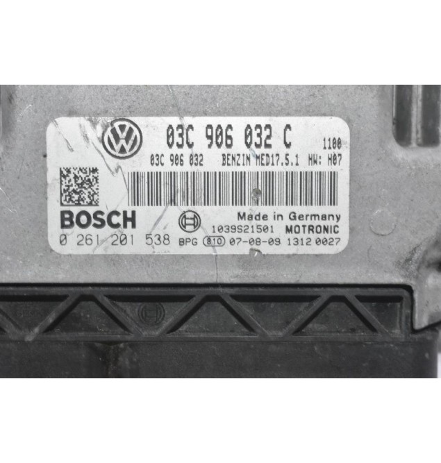 Εγκέφαλος Κινητήρα Volkswagen Golf / Touran / Passat 1.4 TSI 2006-2012 03C906032C 0261201538 17.5.1 1039S24158
