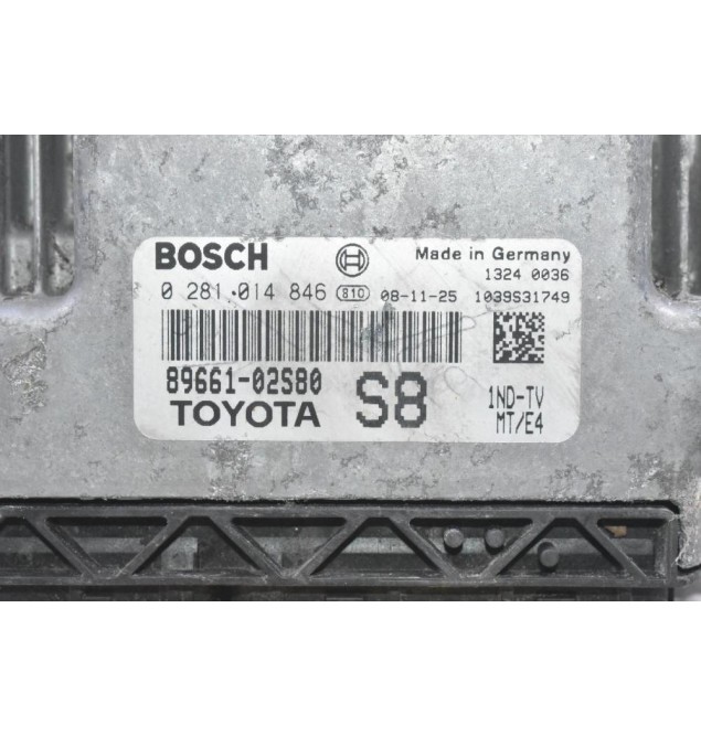 Εγκέφαλος Toyota Corolla - Auris 1.4D D4D 2005-2010 89661-02S80 0281014846 1039S31749