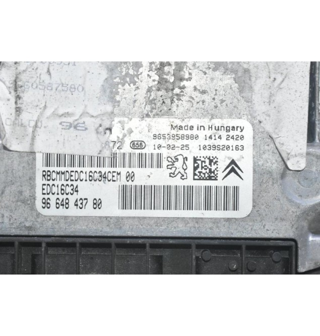 Εγκέφαλος Citroen Berlingo - Pegeuot Partner 1.6 HDI 9H03 2015-2018 0281013872 9664843780 1039S20163 9653958980