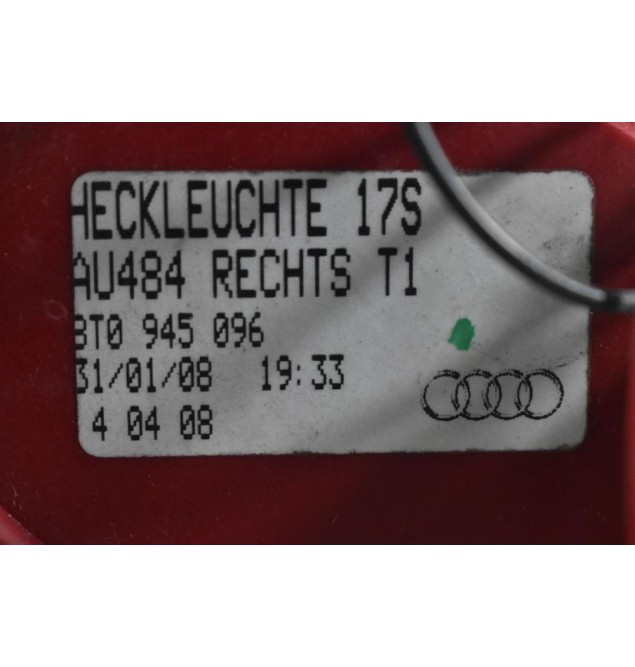 Φανάρι Πίσω Δεξιά Audi A5 / S5 2006-2015 8T0945096 (Γνήσιο)