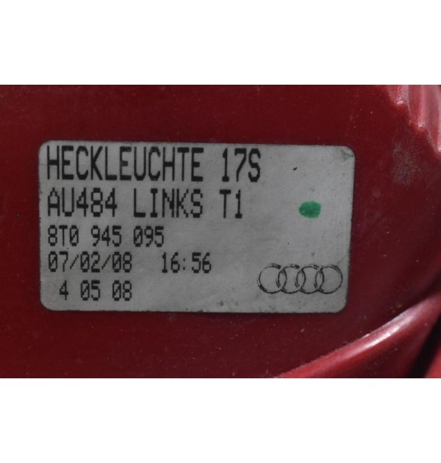 Φανάρι Πίσω Αριστερά Audi A5 / S5 2006-2015 8T0945095 (Γνήσιο)