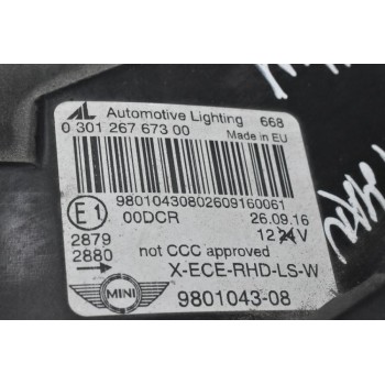 Φανάρι Εμπρός Αριστερά Mini Countryman 2010-2020 030126767300 9801043-08 7356250 130732946115 1307030580 (Γνήσιο) (Με Μπέκ Νερού Καθαρισμού) (Πιτσιλίθρες)