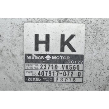 Εγκέφαλος Nissan Navara D22 01-05 YD25 ZEXEL 23710-VK560 407917-0720