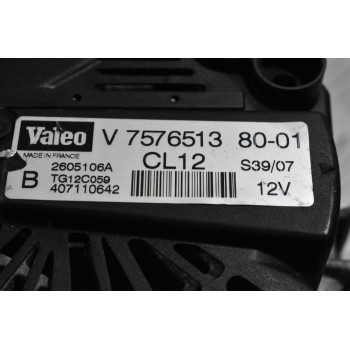 Δυναμό Peugeot 207 308 / Citroen C4 1.6 5FW 2007-2013 VALEO V 757651380-01 TG12C059 (Mini Cooper)