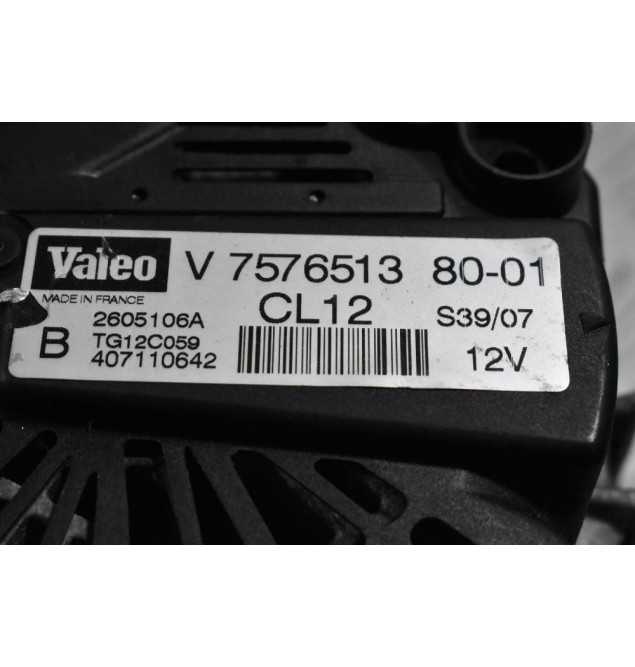 Δυναμό Peugeot 207 308 / Citroen C4 1.6 5FW 2007-2013 VALEO V 757651380-01 TG12C059 (Mini Cooper)