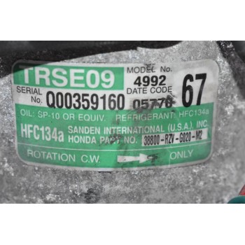 Κομπρεσέρ Aircondition - A/C Honda CR-V 2.0 R20A 2007-2012 DENSO 38800-RZV-G020-M2
