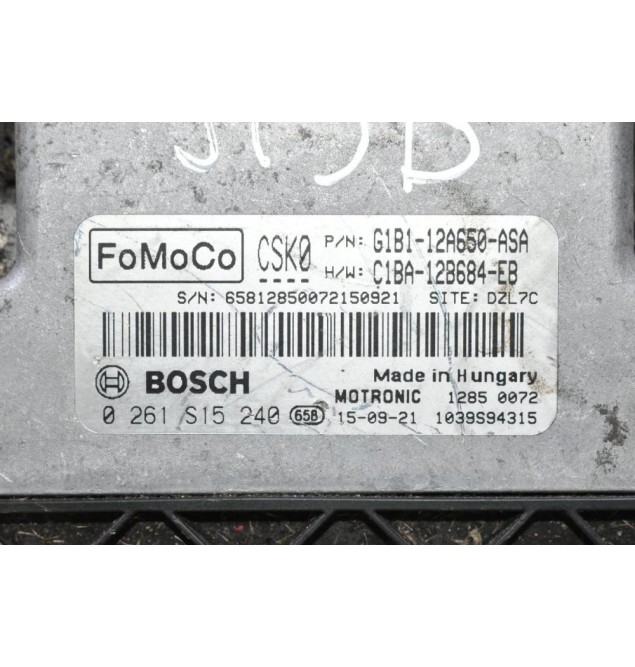 Εγκέφαλος Ford Fiesta / Focus 1.0 SFJB 2008-2020 (Γνήσιος) G1B1-12A650-ASA C1BA-12B864-EB 0261S15240 1039S94315