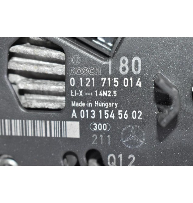 Δυναμό Mercedes-Benz ML 350 3.5 272967 V6 2004-2010 A0131545602 0121715014 180A (Γνήσιος)