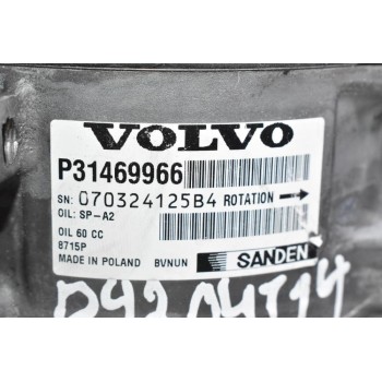 Κομπρεσέρ Aircondition - A/C Volvo V40 S60 V60 V70 XC60 S80 S90 V90 XC70 XC90 D4204T14 2012-2020 31469966 B4164T (Ford)
