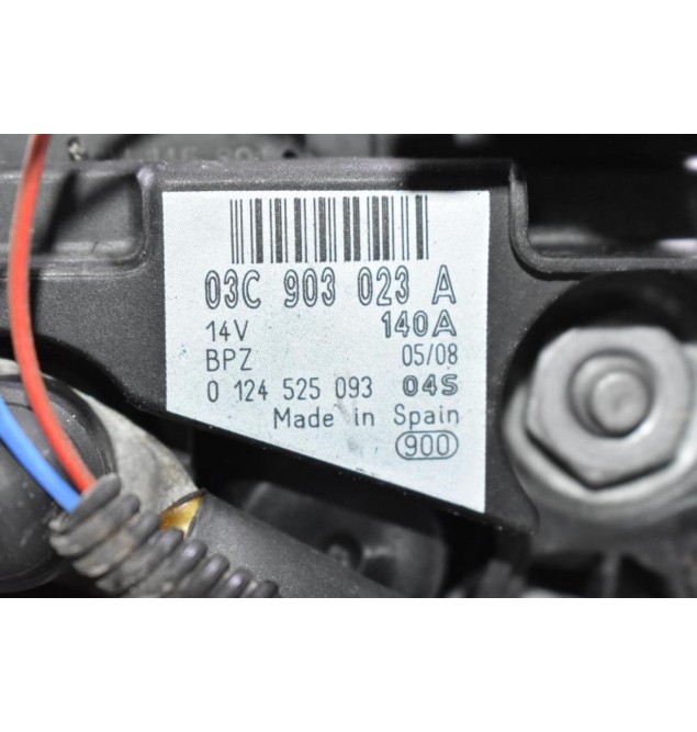Δυναμό Seat Leon / Ibiza 1.4 TSI CAV BLG BMY CAX 2008-2013 03C903023A 0124525093 140A (Volkswagen Audi Skoda) (Γνήσιος)