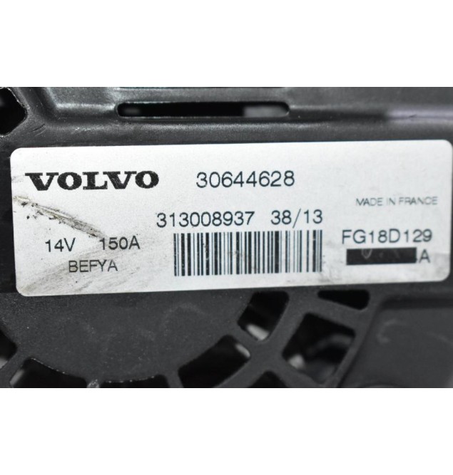 Δυναμό Volvo S60 / V60 / S80 / V40 / V70 B4164T 2010-2015 30644628 150A (Γνήσιος)