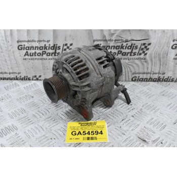 Δυναμό Volkswagen Golf / Bora / Beetle 1.4 1.6 90A 14V 1998-2005 (Γνήσιο) 037903025F 0124325011 (Skoda Fabia Octavia / Seat Ibiza Leon Toledo / Audi A2)