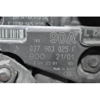Δυναμό Volkswagen Golf / Bora / Beetle 1.4 1.6 90A 14V 1998-2005 (Γνήσιο) 037903025F 0124325011 (Skoda Fabia Octavia / Seat Ibiza Leon Toledo / Audi A2)