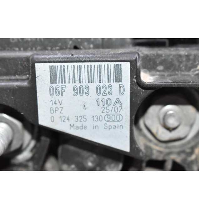 Δυναμό Volkswagen Crafter - T5 - Caddy 1.6 1.9 2.0 TDI 110A 2004-2013 06F903023D 0124325130 (Skoda Octavia - Fabia) (Audi A3) (Seat Altea Ibiza Leon) (BJB BKC AZV BKD)