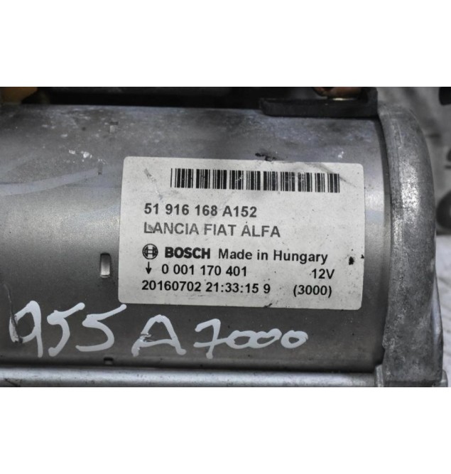 Μίζα Alfa Romeo Mito / Giulietta 1.4 Turbo MultiAir 120A 955A7000 2009-2014 (Γνήσια) 51916168 A152 0001170401 (Fiat Punto 500 Tipo Bravo / Jeep Renegate)