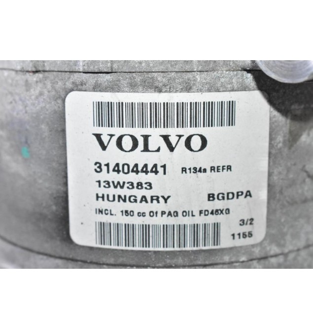 Κομπρεσέρ Aircondition - A/C Volvo V40 S60 V60 V70 B4164T 2012-2020 31404441 (Γνήσιο)