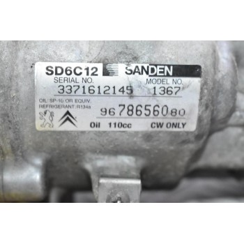 Κομπρεσέρ Aircondition - A/C Peugeot 207 307 308 5F01 2006-2015 9678656080 (Citroen Berlingo C4 C5 C3 DS3 Picasso)