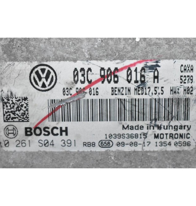 Εγκέφαλος Volkswagen Golf / Polo / 1.4 TSI 2005-2013 03C906016A 03C906016 0261S04391 (Seat Ibiza / Skoda Fabia) (CAXA CAXC BLG)