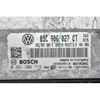 Εγκέφαλος Volkswagen Scirocco / Golf / Polo 1.4 TSI CAVD CTHD 2008-2015 BOSCH 03C906027CT 0261S06719 03C907309G (Seat Ibiza)