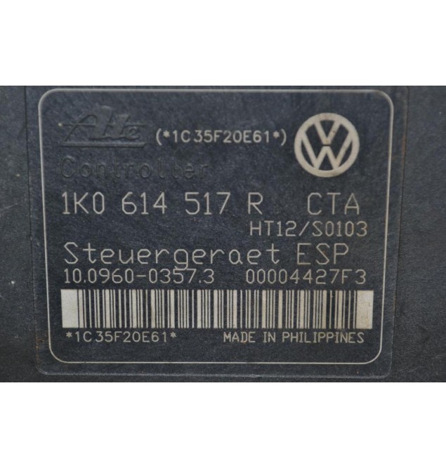 Μονάδα ABS Volkswagen Golf / Caddy / Touran 2006-2015 1K0614517R (Γνήσια) (Seat Leon - Toledo - Altea / Skoda Octavia / Audi A3)