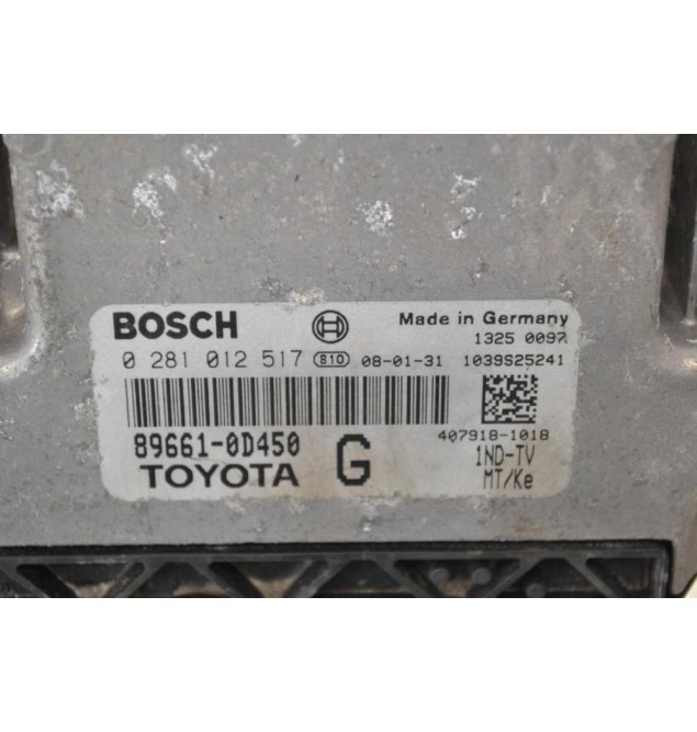 Εγκέφαλος Toyota Yaris 2005-2012 896610D450 0281012517 (BOSCH) 1039S25241