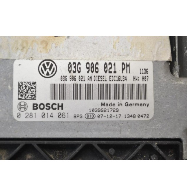 Εγκέφαλος Volkswagen Jetta / Golf 1.9 TDI 2002-2012 03G906021PM 0281014061 03G906021AN 1039S21729 (Seat Audi Skoda)