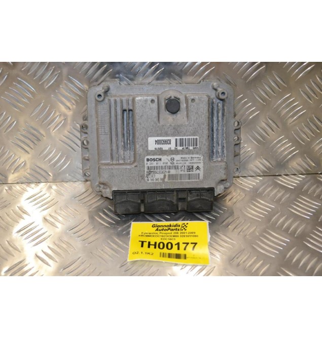 Εγκέφαλος Peugeot 206 2001-2009 RBCMMDEDC16C3CEM00 0281011090 EDC16C3
