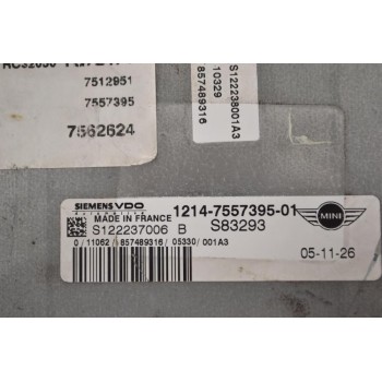 Εγκέφαλος Mini Cooper S 1.6  2002-2006 VDO 1214-7557395-01 S122237006 (Compressor)