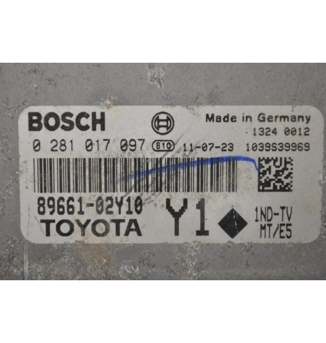 Εγκέφαλος Toyota Auris 1.4 D4D 2008-2013 BOSCH 89661-02Y10 0281017097 1039S39969