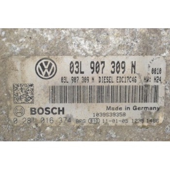 Εγκέφαλος Volkswagen Passat 2010-2016 BOSCH 03L907309N EDC17C46 0281016374 1039S19158