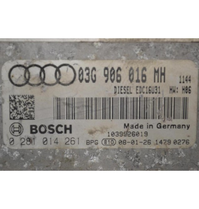 Εγκέφαλος Audi A6 2004-2011 BOSCH 03G906016MH 0281014261 1039926019