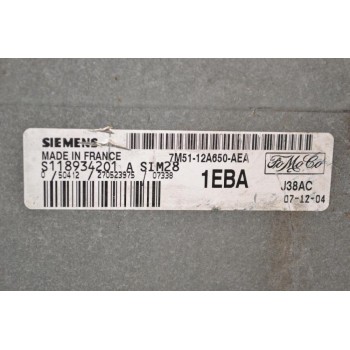 Εγκέφαλος Ford Focus 2004-2013 SIEMENS S118934201A 7M5112A650AEA 1EBA J38AC